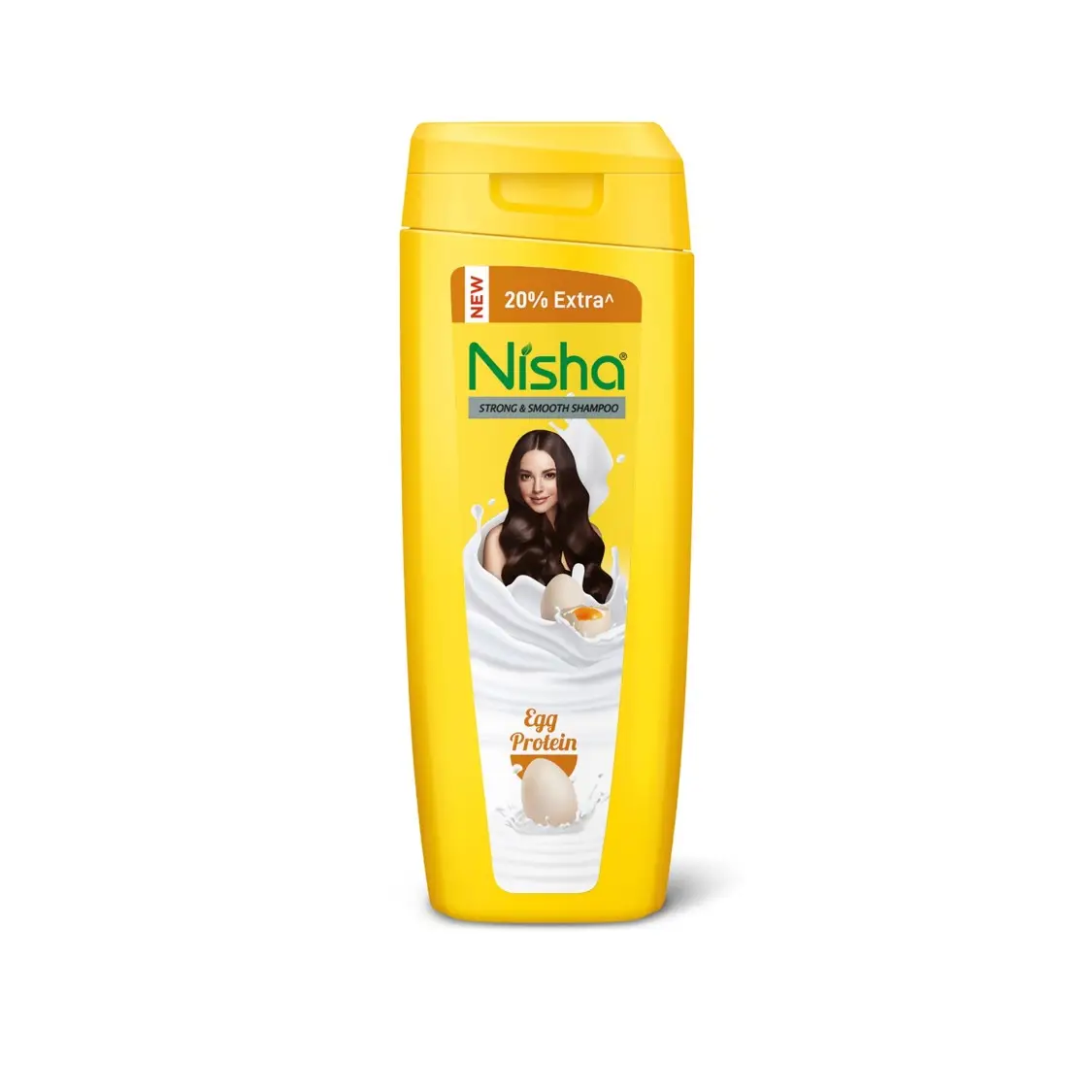 Champô dos ativos do ovo amarelo do champô do cabelo de Nisha para o champô sedoso macio liso do crescimento do cabelo 80 ml