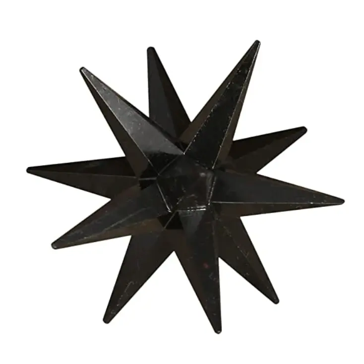 Kristal yıldız merkaba siyah akik 12 nokta merkaba yıldız doğal taş reikihealing kristal merkaba toptan