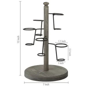 Größte Qualität Schwarz Farbe Pure Iron Ice Cream Cone <span class=keywords><strong>Stand</strong></span> und Halter Neuestes Design Große Größe 5 Löcher Ice Cream <span class=keywords><strong>Stand</strong></span>