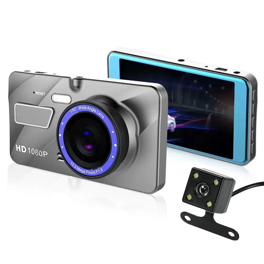 Nouvel écran tactile 3 voies 4K + 1080P + 1080P voiture Black Box Night Vision enregistreur de conduite haute résolution 5K dash cam