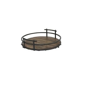 金属和木制托盘家用和最佳设计大尺寸圆形木制和金属托盘出售 - Product Image 3