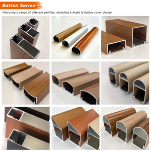 Màu Đen Thời Tiết Gỗ Nhìn Mỏng Batten Riêng Tư Louvres Bảng Điều Chỉnh Gỗ Nhôm Batten Màn Hình Cho Bên Ngoài - Product Image 4