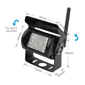 12V 24V inalámbrico impermeable 18IR visión nocturna cámara de respaldo de visión trasera 7 pulgadas Monitor sistema de conducción para RV camión autobús remolque - Product Image 3