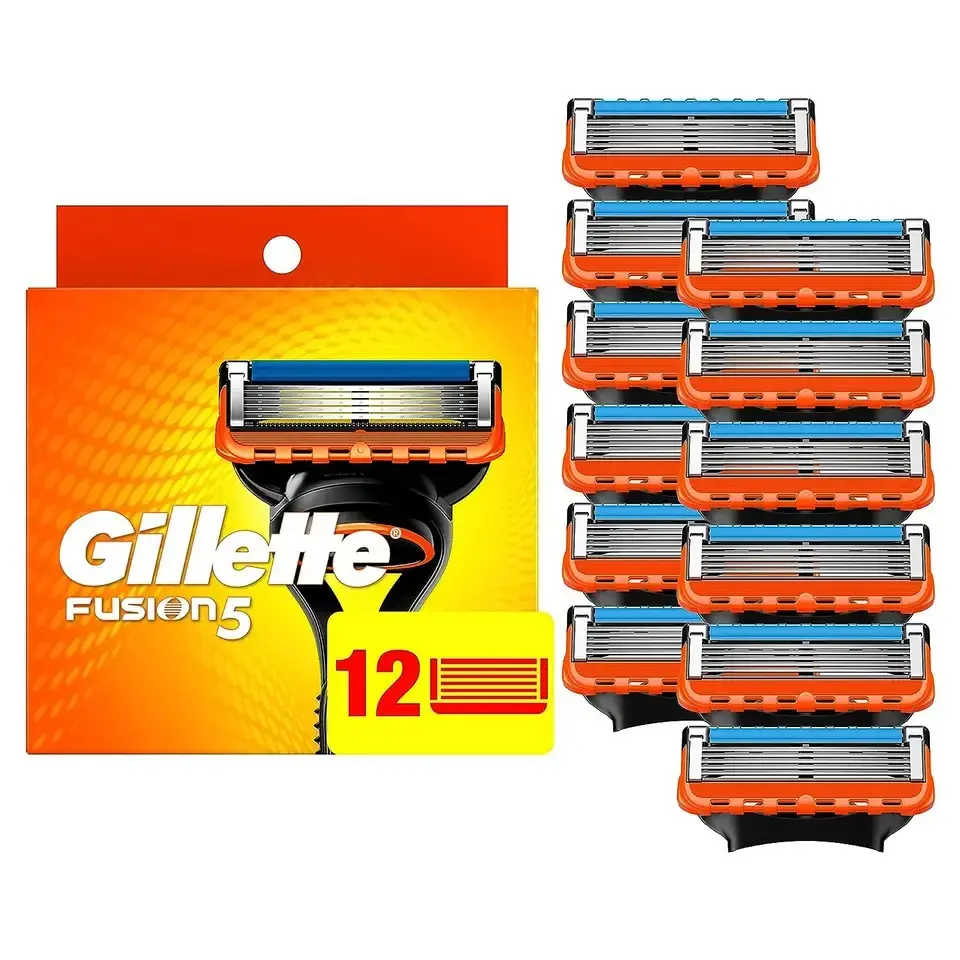 Doldurulmuş kartuş Gillette Fusion manuel marş paketi Gillette Fusion5 erkekler jileti, kolu + 1 tıraş bıçağı dolum