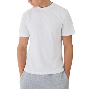 スポーツマッスルフィットカスタムプリントTシャツ卸売プレーンブランクフィットコットンTシャツメンズ低価格まとめ買いホワイトTシャツ