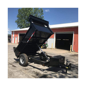 农用重型铝合金商用平板自卸农用卡车汽车拖拉机串联轴箱拖车 - Product Image 2