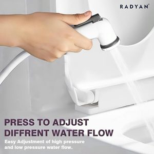 Yumuşak sprey ile RADYAN yüksek performanslı anti-sıçrama 2-in-1 Jet bide, dayanıklılık test, kolay kurulum - Product Image 4