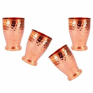 Toptan en kaliteli bakır Drinkware cam saf el işi bakır cam dövme tasarım için parti masa süsü
