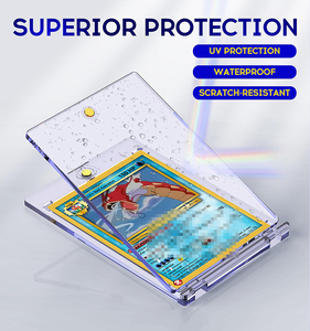 Оптовая продажа, безопасные пластиковые акриловые УФ-защита, магнитные витрины для торговых карт, защитные плиты для большинства стандартных карт - Product Image 4