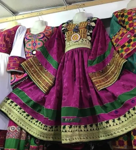 Top qualité robe tribale afghane meilleure vente conception de broderie femmes costumes tribaux de style afghan pour adultes femmes