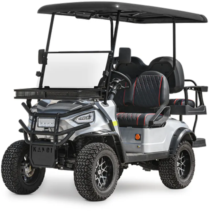 6 सीटर 4 व्हील ड्राइव 3.5KW मोटर अच्छी गुणवत्ता वाली सस्ती कीमत वाली मिनी स्ट्रीट लीगल गोल्फ कार्ट