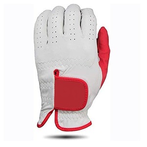 Özel desen renkler Logo Golf eldiven erkekler sol elle yumuşak PU deri Premium Golf eldiven erkekler için