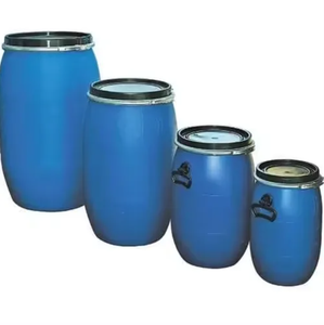Toptan yüksek yoğunluklu polietilen mavi davul istiflenebilir ve yeniden kullanılabilir HDPE/LDPE kimyasal varil Model numarası HDPE hurda - Product Image 1