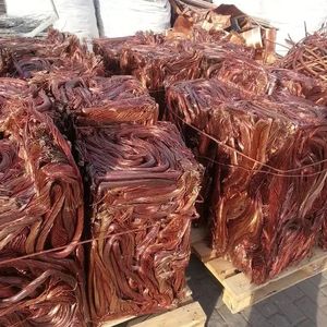 เศษลวดทองแดงที่มีความบริสุทธิ์สูง99.99% เกรดเศษเหล็กทองแดงเศษลวดทองแดงสีแดงสีเหลืองสดที่มีความเข้มข้น99.99%