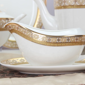 生产陶瓷产品骨瓷器皿餐饮具精美瓷器晚餐套装餐具 - Product Image 5