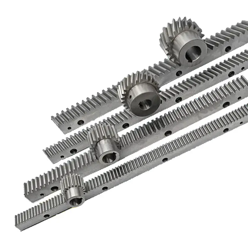 China Supplier M1 Helical Curved Gear Rack Size Steel Straight Cnc Machine Hardness Rack And Pinion Gear For Sliding Gate opener