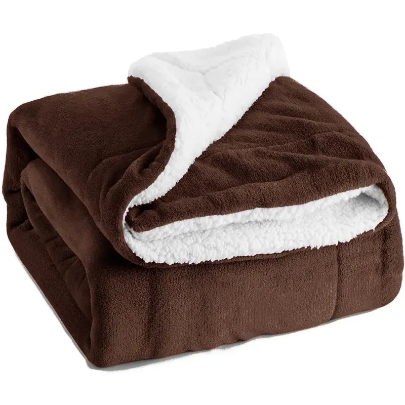 Manta de bebé pesada al por mayor, mantas de lana de felpa suaves y acogedoras para sofá, ropa de cama, manta de invierno
