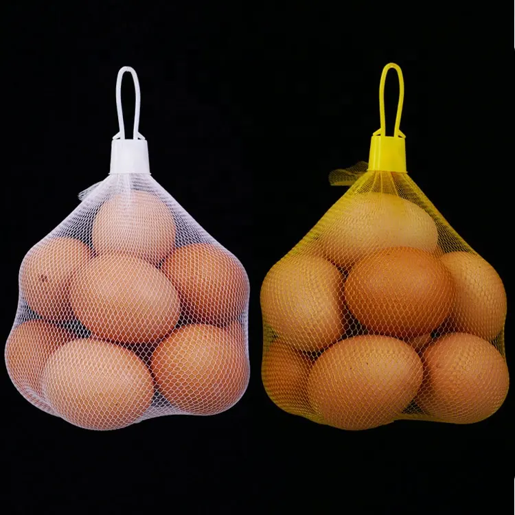 Borsa a rete con coulisse da 200 pezzi borsa a rete riutilizzabile lavabile per cipolle borsa a rete per uova di frutta e cipolla per il mercato della spesa