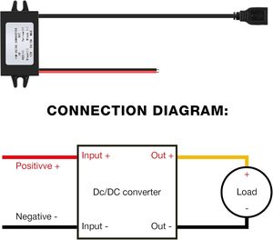 12v至5v DC转换器降压模块USB输出电源适配器 - Product Image 4