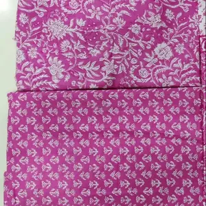 2023 Trendy Design Wholesale Hand Block Printed Fabric for Dress Clothing Wholesaler Indian Cloth Textile at Factory Rate