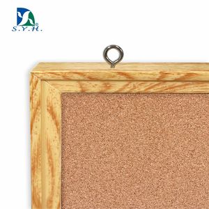 Klas taklit ahşap çerçeve Memo mantar pano mantar bülten tahtası duvar dekor mesaj panosu olarak kullanın - Product Image 4