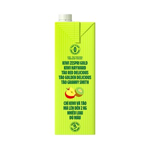 Vinamilk - Fruit <strong>juice</strong> - Kiwi &amp; Apple - Box 1L X 12 Boxes Per Carton (TP Brik box) - Product Image 2