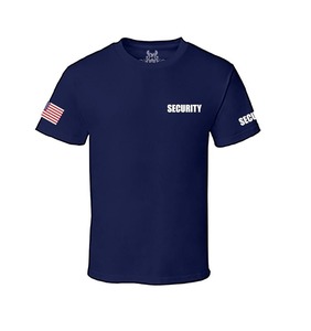 Factory Direct Sell Printed Short Sleeve <strong>T</strong> Shirt Security Guard Uniform Tops for Male and Female - Product Image 1