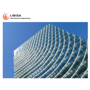 Design moderno sistema di rivestimento in vetro stratificato con doppi vetri per edifici telaio in alluminio e lega con caratteristiche di sicurezza per facciate - Product Image 4