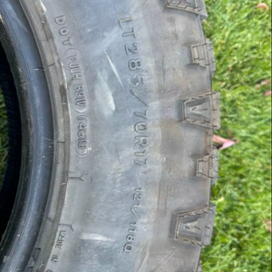Goodyear Wrangler duratrac 285 70 R17ช่วงโหลด E 9/32nds ยางใช้แล้วผลิตภัณฑ์ยางรีไซเคิล - Product Image 2
