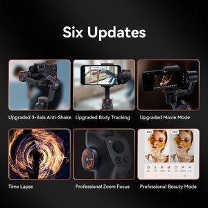 กิมบอลกันสั่น2S สำหรับสมาร์ทโฟน3แกนอุปกรณ์ติดตามใบหน้ามือถือ - Product Image 3