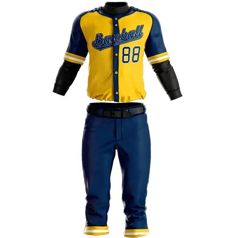 Personnalisé Respirant Jeunes Hommes Bande Softball Baseball Uniformes Cousu Baseball Jersey Réversible Formation Gilets