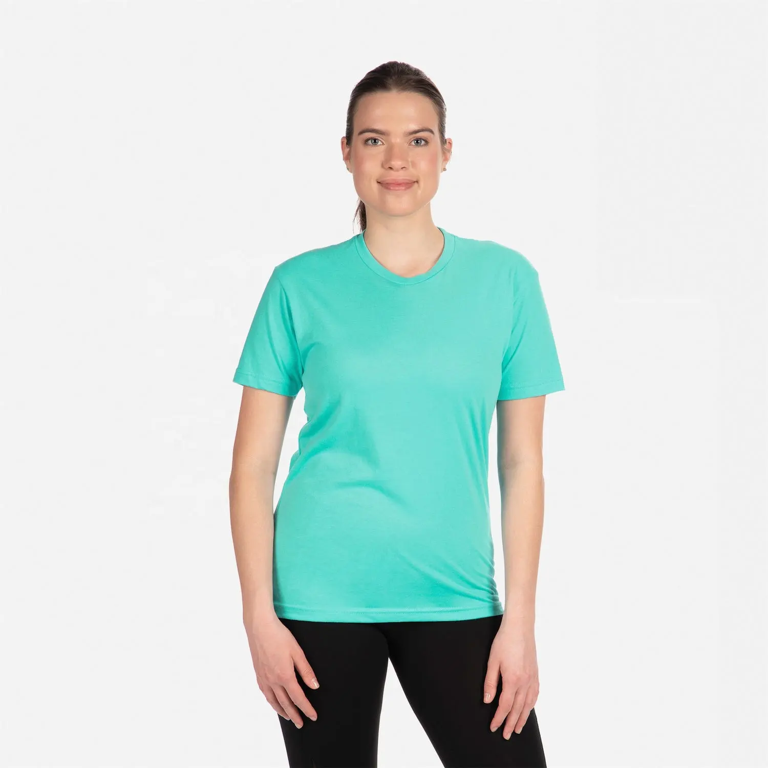 Tahiti Blue Next Level 6410 Camiseta unisex para mujer Camiseta transpirable con ante para mujer Camiseta clásica con ante para mujer