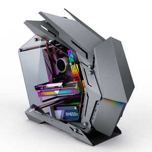 新品ケースJonsboMOD-3ミニグレーRGBミドルタワーケース<span class=keywords><strong>PC</strong></span>ゲーミングケース