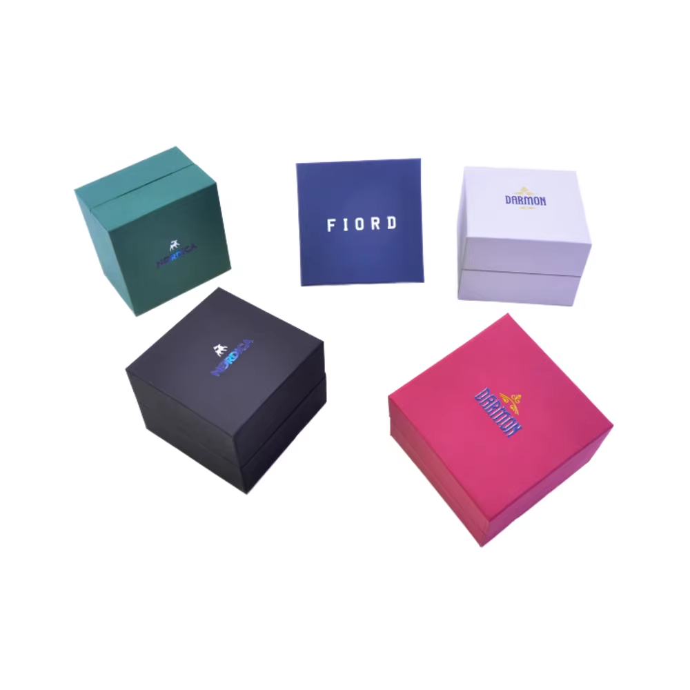新型纸板礼品包装盒100x100x75 DTF印刷定制标志优质供应商 - Product Image 1