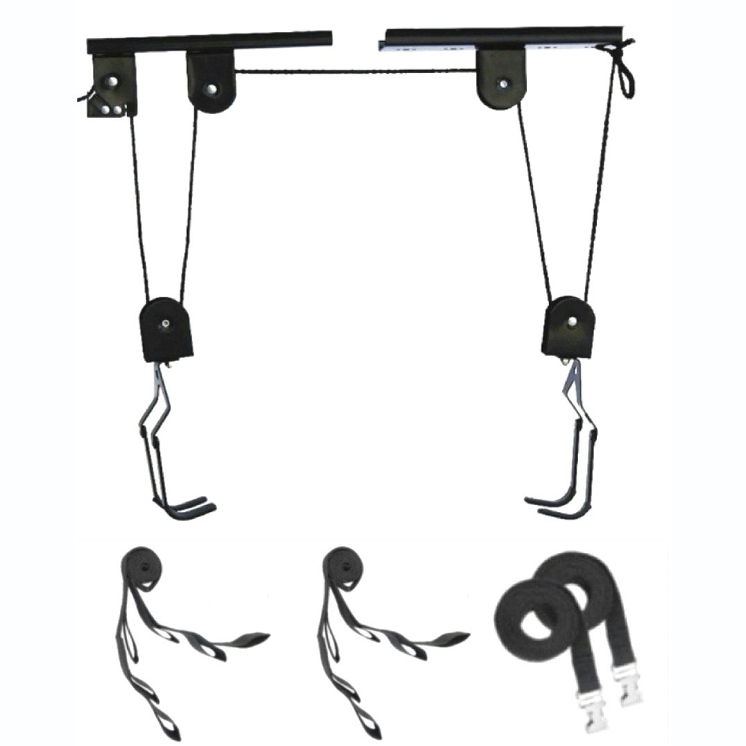 Black/1 hanging bracket+2 hanging ropes+tie rope