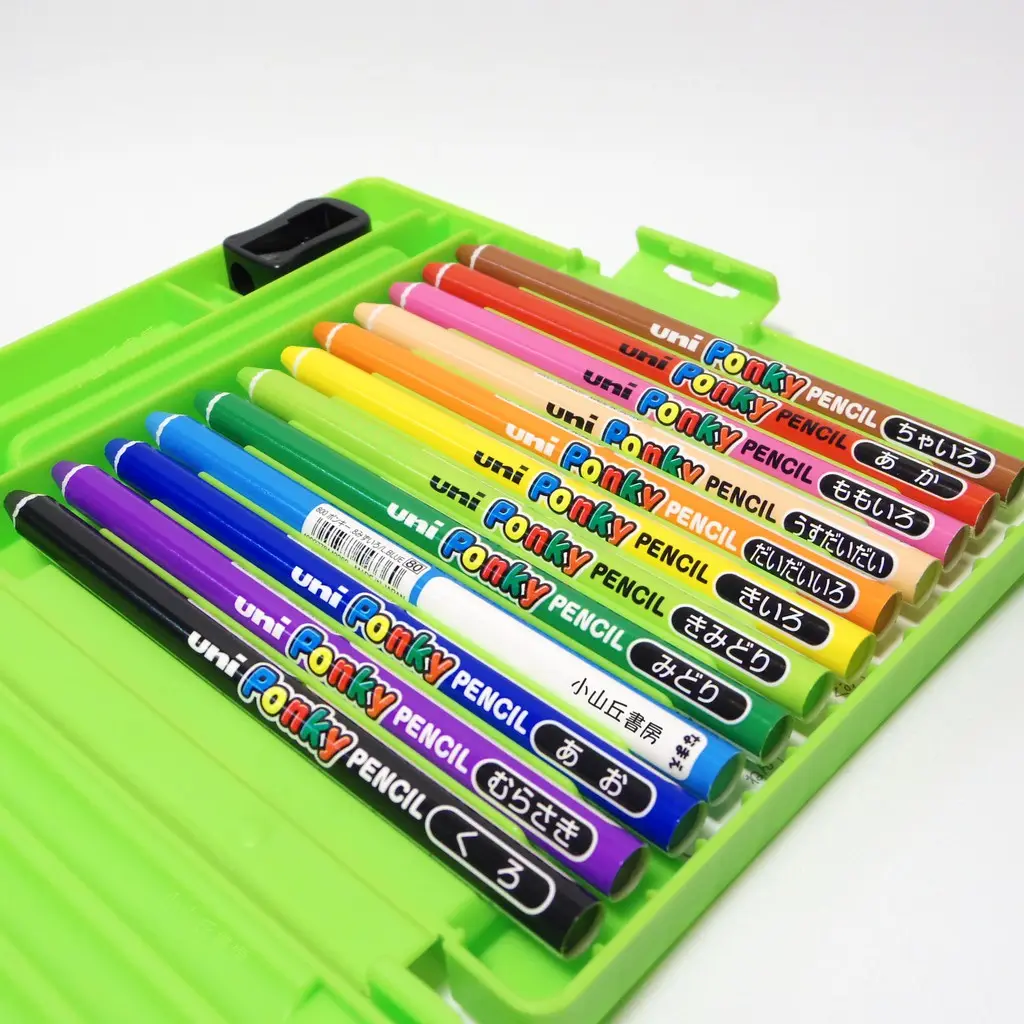 Ponky renkli kurşun kalem 12 renk grubu kalemtıraş
