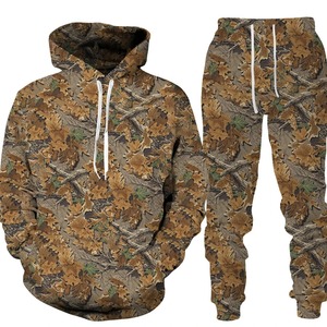 Yüksek kalite özelleştirilmiş Hoodies uygun bitkiler avı 3D baskı hayvan eşofman/pantolon uzun kollu kazak boy sıcak satış