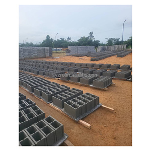 Máquina automática de fabricación de bloques de cemento entrelazados, material de construcción de maquinaria de Motor, bomba PLC para bloques de pavimentación, venta al por mayor - Product Image 1