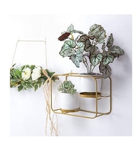 Set of 3 <strong>Teak</strong> Wood Wall Mounted <strong>Planters</strong> Classic Modern Design Hanging <strong>Planters</strong> and Pots Stylish Indian Craftsmanship - Product Image 6