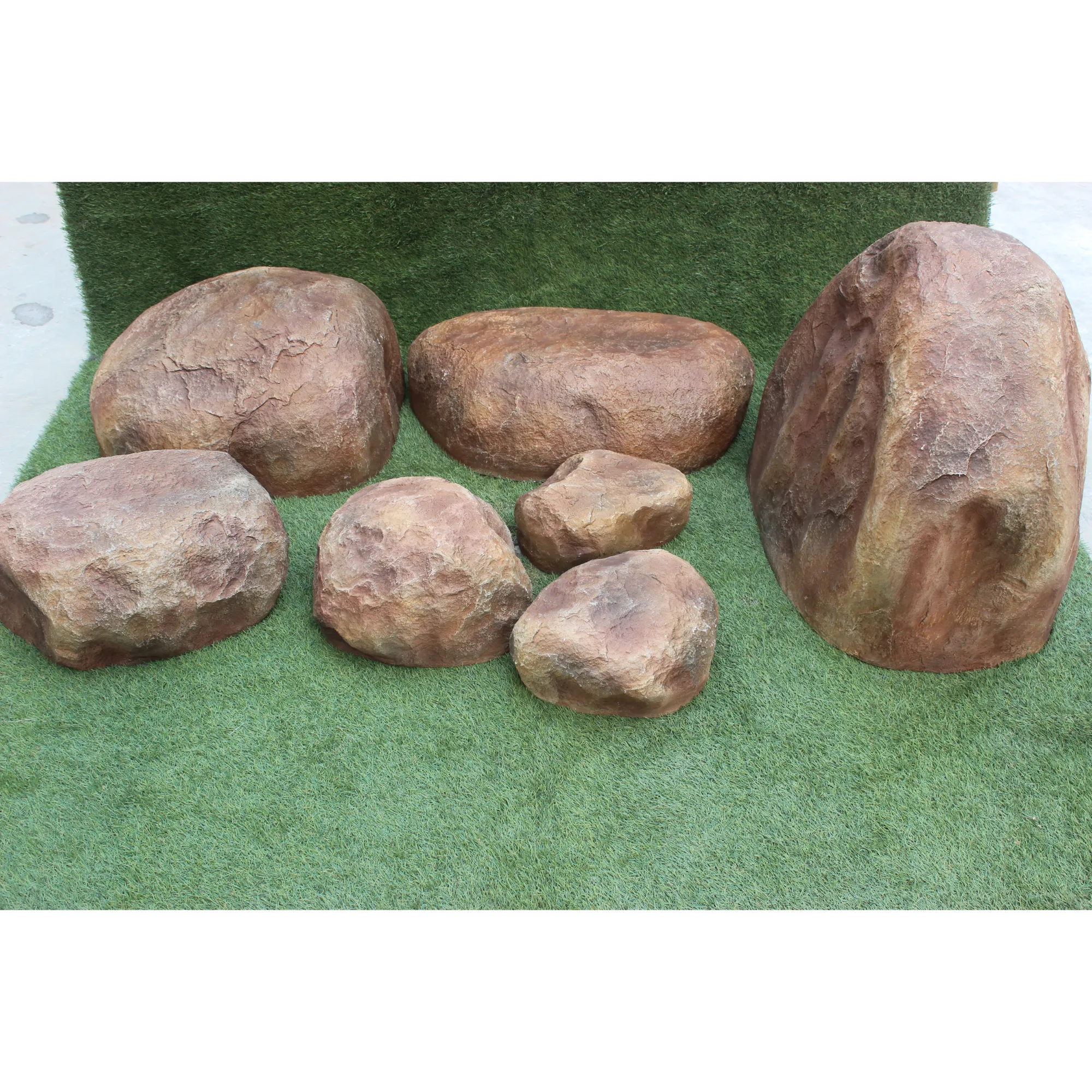 Piedras de granito klt para paisajismo, Piedras decorativas pulidas para jardín, venta al por mayor