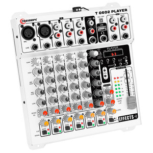 Taramps Audio Mixer T0602 Player 6 canales de entrada 2 salidas Control remoto USB FM MP3 DJ Mixer Bluetooth Ecualizador Efecto Echo FX - Product Image 2
