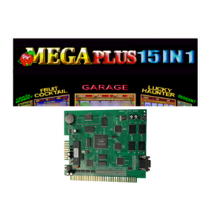 บอร์ดเกมที่ใช้เหรียญแบบหลายเหรียญ MEGA PLUS 15 in 1 FUS-ion Arcade Game PCB - Product Image 2