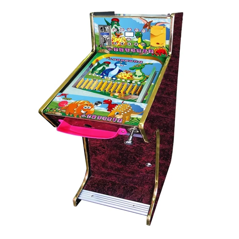 Kwang Yi Pinball Redemption Coin Machine Máquina de videojuegos-Baby Dinosaur (marrón)/Máquinas de juegos de arcade de madera
