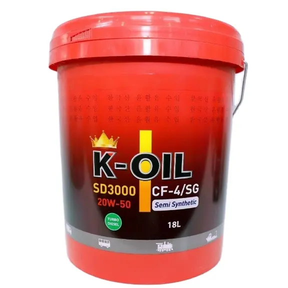 SD3000 20W50 CF-4 K-OIL Semi-Synthetic oil increases engine performance cheap price Application long-distance trucks Vietnam