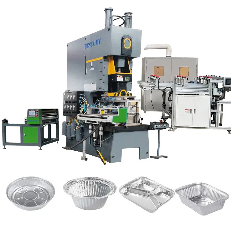 BESCO CNC feuille d'aluminium conteneur estampage faisant la Machine CE fourni prix usine fabrication ligne de Production nouveau produit
