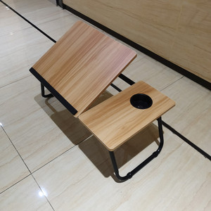 Multi-funzioni Mini tavolo pieghevole tavolo da studio in legno Computer da tavolo per letto - Product Image 5