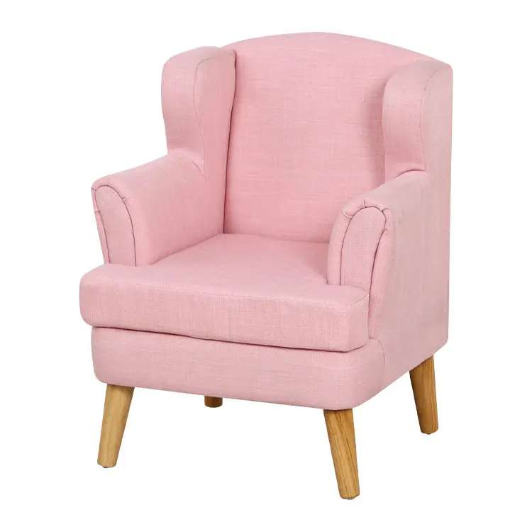Gongguan factory customize cheap fabric cover material exporter sofa pink cute chair furniture for children