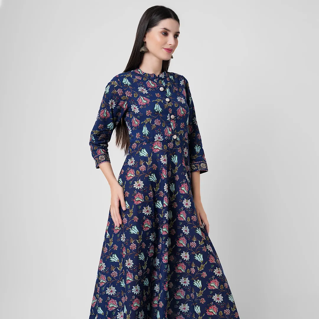 Westurn Женская одежда и длинное индийское платье Kurti Kurta Ручной Блок короткий Kurta kurtis для женщин в Индии