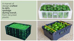 Transporting Tomatoes Avocado <strong>Stackable</strong> <strong>Nestable</strong> Vegetable Fruit Plastic Foldable <strong>Crates</strong>