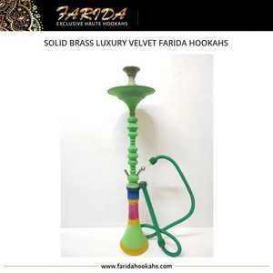 热卖Farida奢华天鹅绒涂层埃及黄铜水烟套装独特设计优质水烟